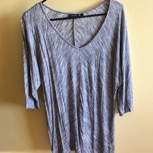 Gray 3/4 sleeve top